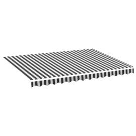 Pânză de rezervă copertină, antracit și alb, 3,5x2,5 m, 2 image