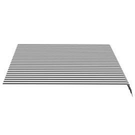 Pânză de rezervă copertină, antracit și alb, 3,5x2,5 m, 3 image