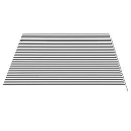 Pânză de rezervă copertină, antracit și alb, 4,5x3 m, 4 image
