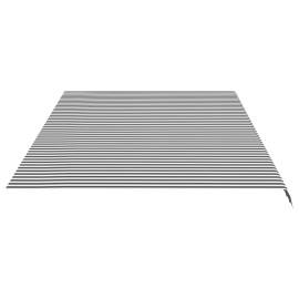 Pânză de rezervă copertină, antracit și alb, 6x3,5 m, 4 image