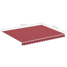 Pânză de rezervă pentru copertină, roșu vișiniu, 3x2,5 m, 6 image