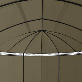 Pavilion cu perdele, gri taupe, 520x349x255 cm, 180 g/m², 3 image
