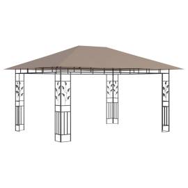 Pavilion cu plasă anti-țânțari, gri taupe, 4x3x2,73 m, 180 g/m², 2 image