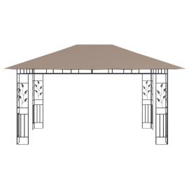 Pavilion cu plasă anti-țânțari, gri taupe, 4x3x2,73 m, 180 g/m², 3 image