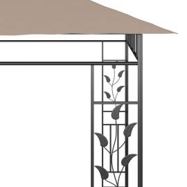 Pavilion cu plasă anti-țânțari, gri taupe, 6x3x2,73 m, 180 g/m², 5 image
