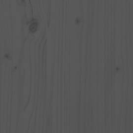Pat de zi extensibil gri 2x(80x200) cm lemn masiv de pin, 11 image