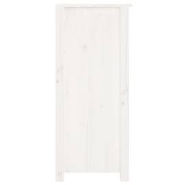 Servantă, alb, 70x35x80 cm, lemn masiv de pin, 7 image