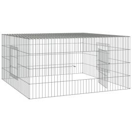 Cușcă pentru iepuri, 110x110x55 cm, fier galvanizat, 4 image