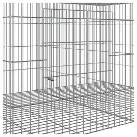 Cușcă pentru iepuri, 2 panouri, 110x79x54 cm, fier galvanizat, 6 image