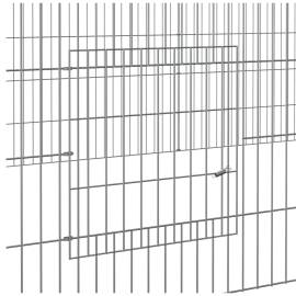 Cușcă pentru iepuri, 3 panouri, 325x109x54 cm, fier galvanizat, 6 image