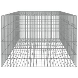 Cușcă pentru iepuri, 4 panouri, 217x79x54 cm, fier galvanizat, 5 image