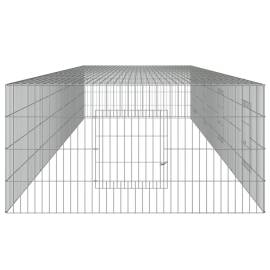 Cușcă pentru iepuri, 4 panouri, 325x109x54 cm, fier galvanizat, 5 image