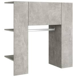Dulap de hol, gri beton, 97,5x37x99 cm, lemn prelucrat, 6 image