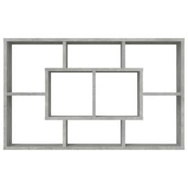 Raft de perete, gri beton, 85x16x52,5 cm, lemn compozit, 5 image