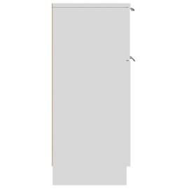 Servantă, alb, 30x30x70 cm, lemn compozit, 8 image