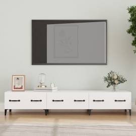 Comodă tv, alb, 150x34,5x30 cm, lemn prelucrat
