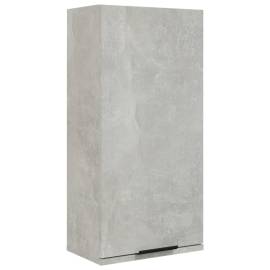 Dulap de baie montat pe perete, gri beton, 32x20x67 cm, 2 image