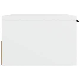 Noptiere de perete, 2 buc., alb, 34x30x20 cm, 5 image