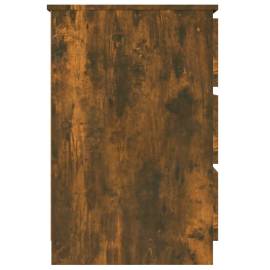 Birou, stejar fumuriu, 140x50x77 cm, lemn prelucrat, 4 image