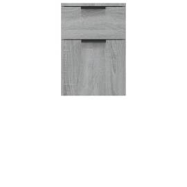 Dulap de baie, sonoma gri, 32x34x90 cm, lemn prelucrat, 6 image