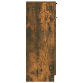Dulap de baie, stejar fumuriu, 32x34x90 cm, lemn prelucrat, 7 image