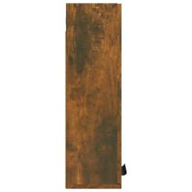 Dulap de baie montat pe perete, stejar fumuriu, 32x20x67 cm, 7 image