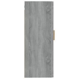 Dulap de perete, gri sonoma, 35x34x90 cm, lemn compozit, 6 image