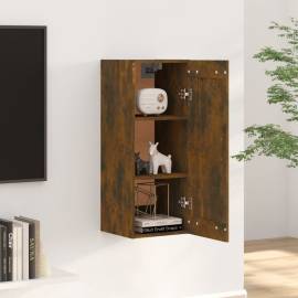 Dulap de perete, stejar fumuriu, 35x34x90 cm, lemn prelucrat, 3 image