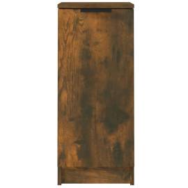 Servante, 2 buc., stejar fumuriu, 30x30x70 cm, lemn prelucrat, 6 image