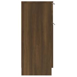 Servante, 2 buc., stejar maro, 30x30x70 cm, lemn prelucrat, 9 image