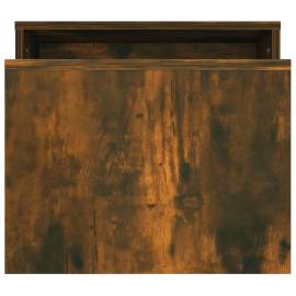 Set măsuță de cafea stejar fumuriu 100x48x40 cm lemn prelucrat, 5 image