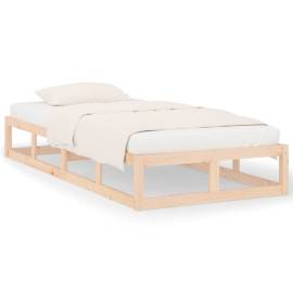 Cadru de pat, 100x200 cm, lemn masiv, 2 image