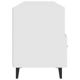 Comodă tv, alb, 102x35x50 cm, lemn compozit, 7 image