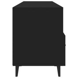 Comodă tv, negru, 102x35x50 cm, lemn compozit, 7 image