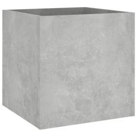 Jardinieră cutie, gri beton, 40x40x40 cm, lemn compozit, 2 image