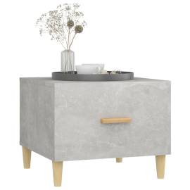 Măsuță de cafea, gri beton, 50x50x40 cm, lemn compozit, 5 image