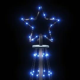 Brad de crăciun, 310 led-uri albastre, 300 cm, cu țăruș, 4 image