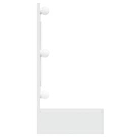 Dulap cu oglindă și led, alb, 90x31,5x62 cm, 5 image