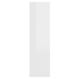 Dulap cu oglindă și led, alb extralucios, 76x15x55 cm, 8 image