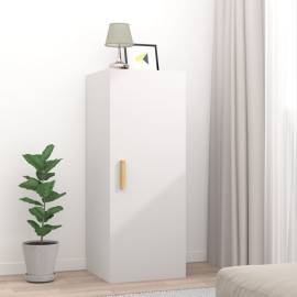 Dulap de perete, alb, 34,5x34x90 cm, lemn compozit, 4 image
