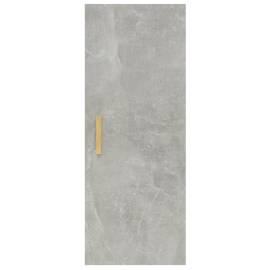 Dulap de perete, gri beton, 34,5x34x90 cm, lemn compozit, 6 image