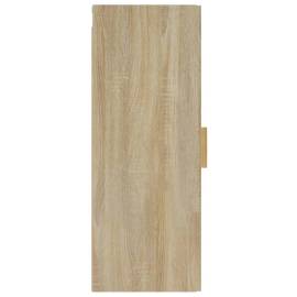 Dulap de perete, stejar sonoma, 34,5x34x90 cm, lemn compozit, 8 image