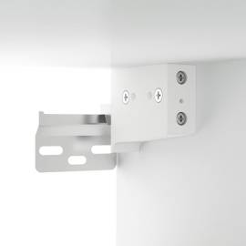 Dulap de perete suspendat, alb, 69,5x32,5x90 cm, 7 image