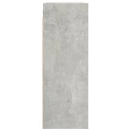 Dulap de perete suspendat, gri beton, 69,5x32,5x90 cm, 6 image