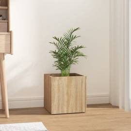 Jardinieră cutie, stejar sonoma, 40x40x40 cm, lemn compozit