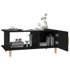 Măsuță de cafea, negru, 90x50x40 cm, lemn compozit, 4 image