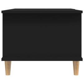 Măsuță de cafea, negru, 90x50x40 cm, lemn compozit, 7 image