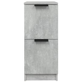 Servantă, gri beton, 30x30x70 cm, lemn compozit, 5 image
