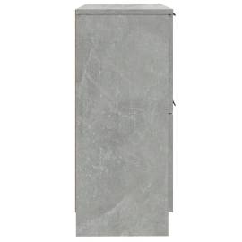 Servantă, gri beton, 30x30x70 cm, lemn compozit, 7 image