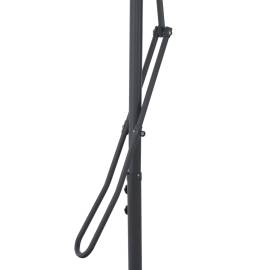 Umbrelă de exterior cu stâlp din oțel, negru, 250x250x230 cm, 5 image